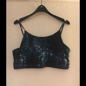 Galaxy Patterned Sports Bra